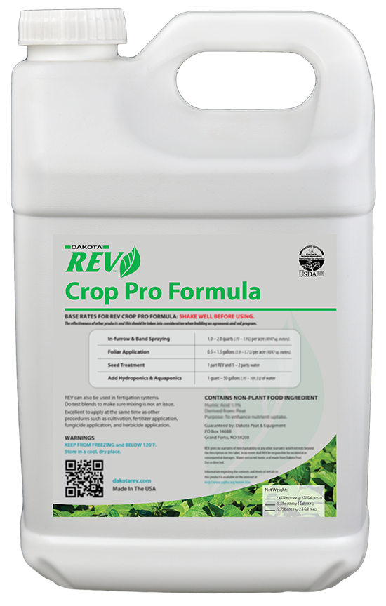 Organic REV Liquid Plant Food. Crop Pro. 5 Gallon Case pack