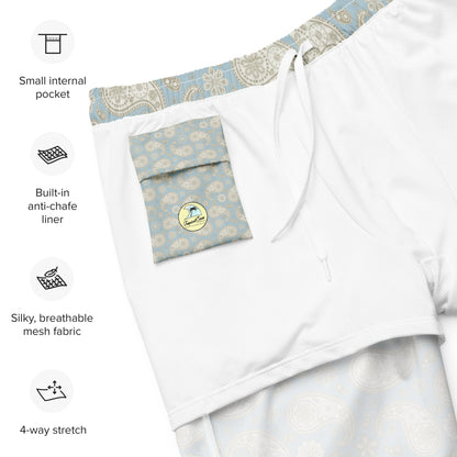 Men's Paisley Yacht Club swim trunks | Brinks Island