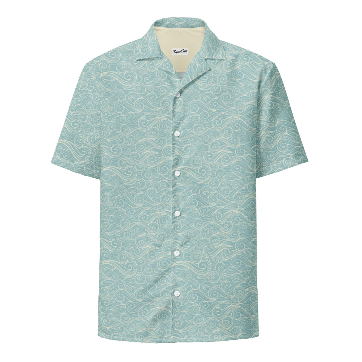 Salty Swirls Button Down Hawaiian Shirt - Coastal Summer 2024 Collection