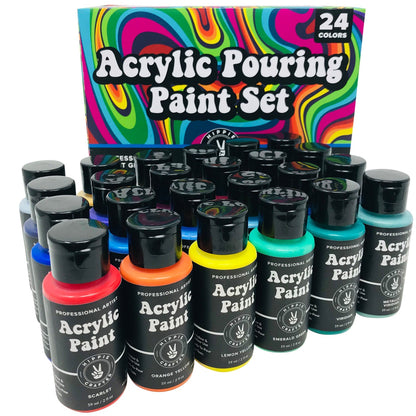 Acrylic Pouring Paint 24 Color Set