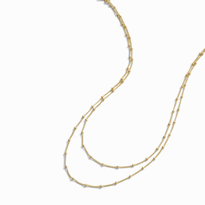 Double Wrap Saturn Necklace