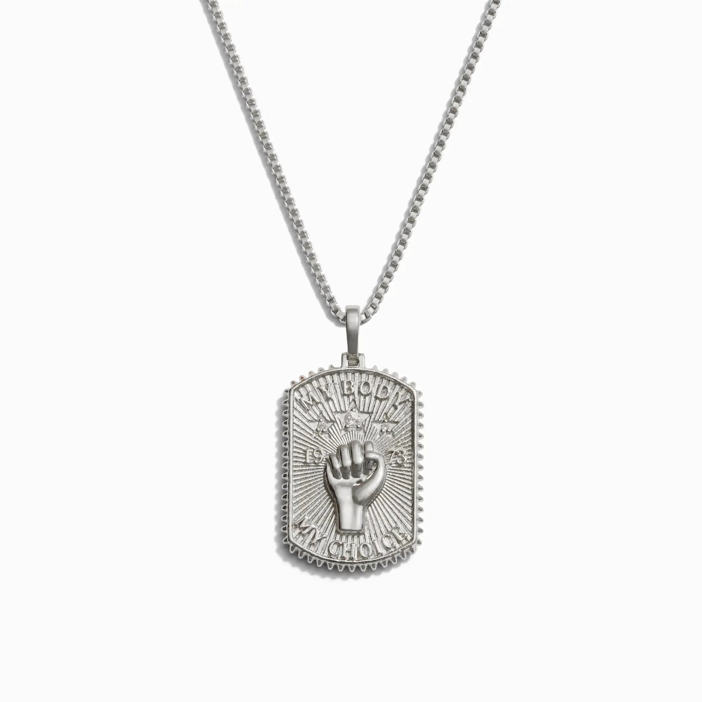 Pro Roe Dog Tag Necklace