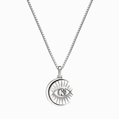 Watchful Moon Eye Necklace