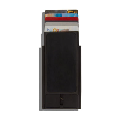 Black RFID Blocking Slide Wallet