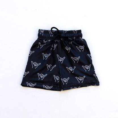 Black shaka Boy's Shorts