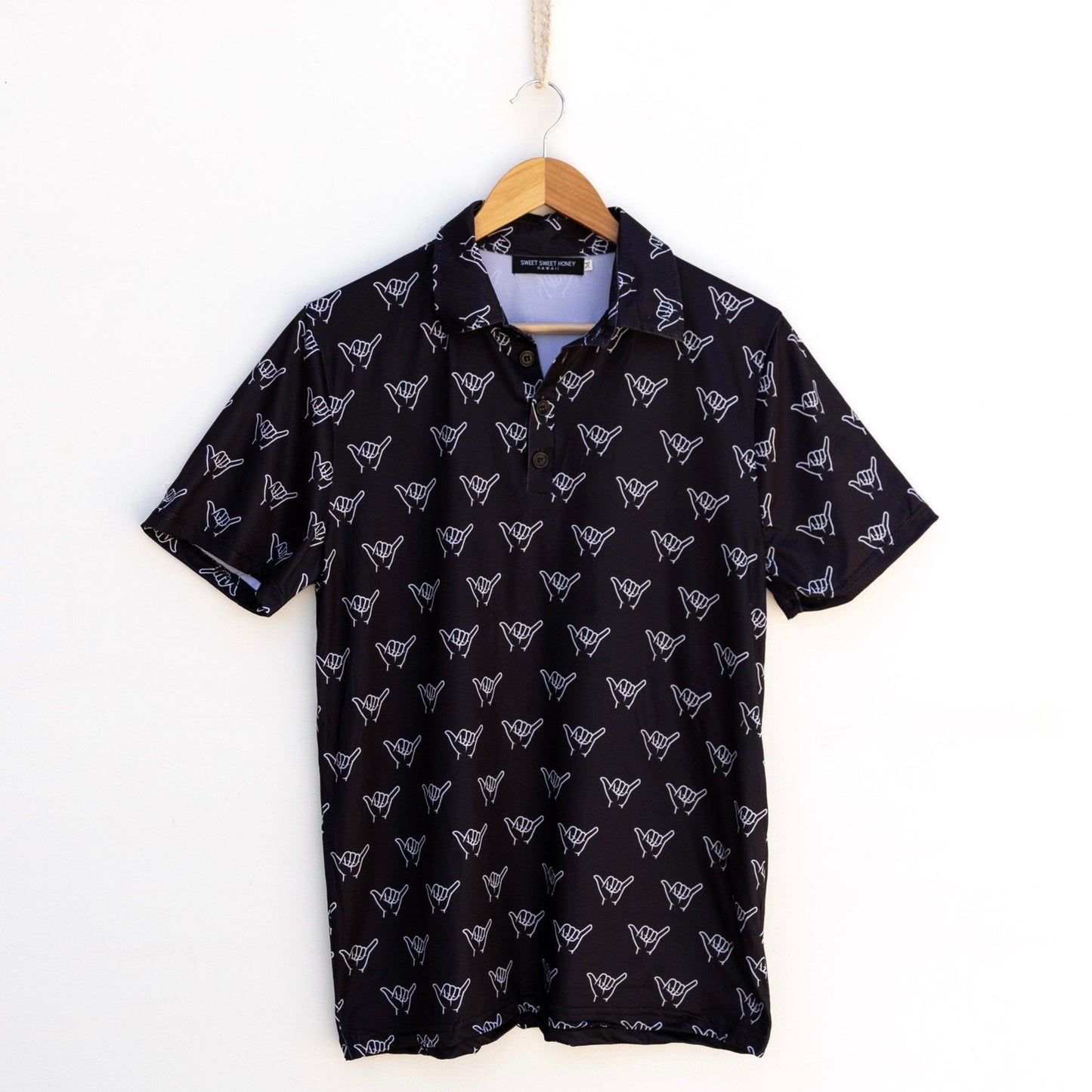 Black Shaka Men's Collared Shirt