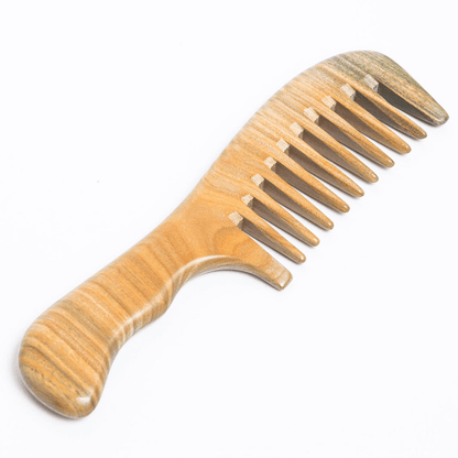 Sandalwood Wide Tooth Comb - Zero Waste Comb, 100% Wood, Plastic Free