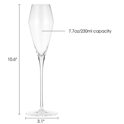 Berkware Curved Champagne Glass, Set of 6