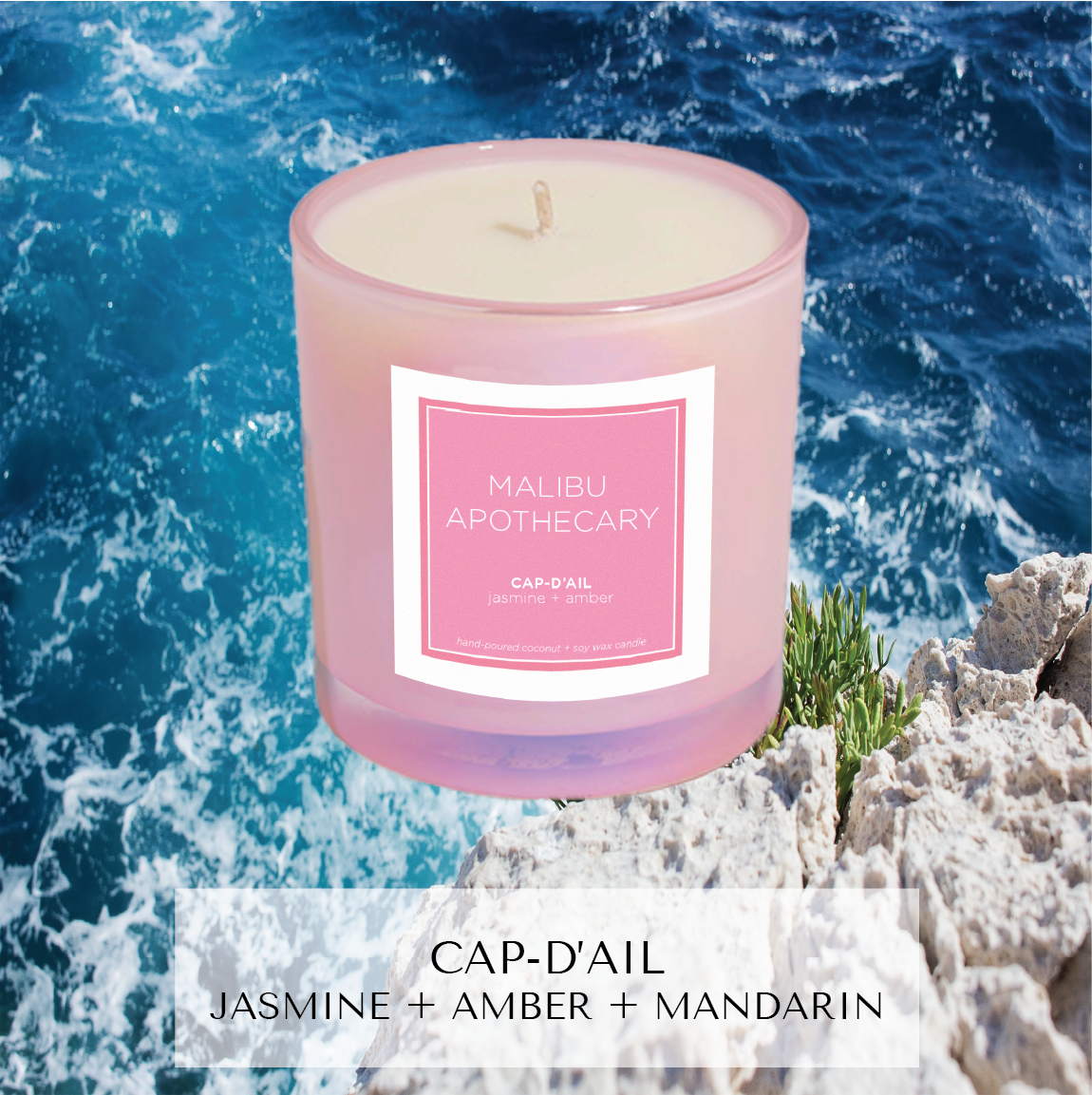 Iridescent Pink Candle