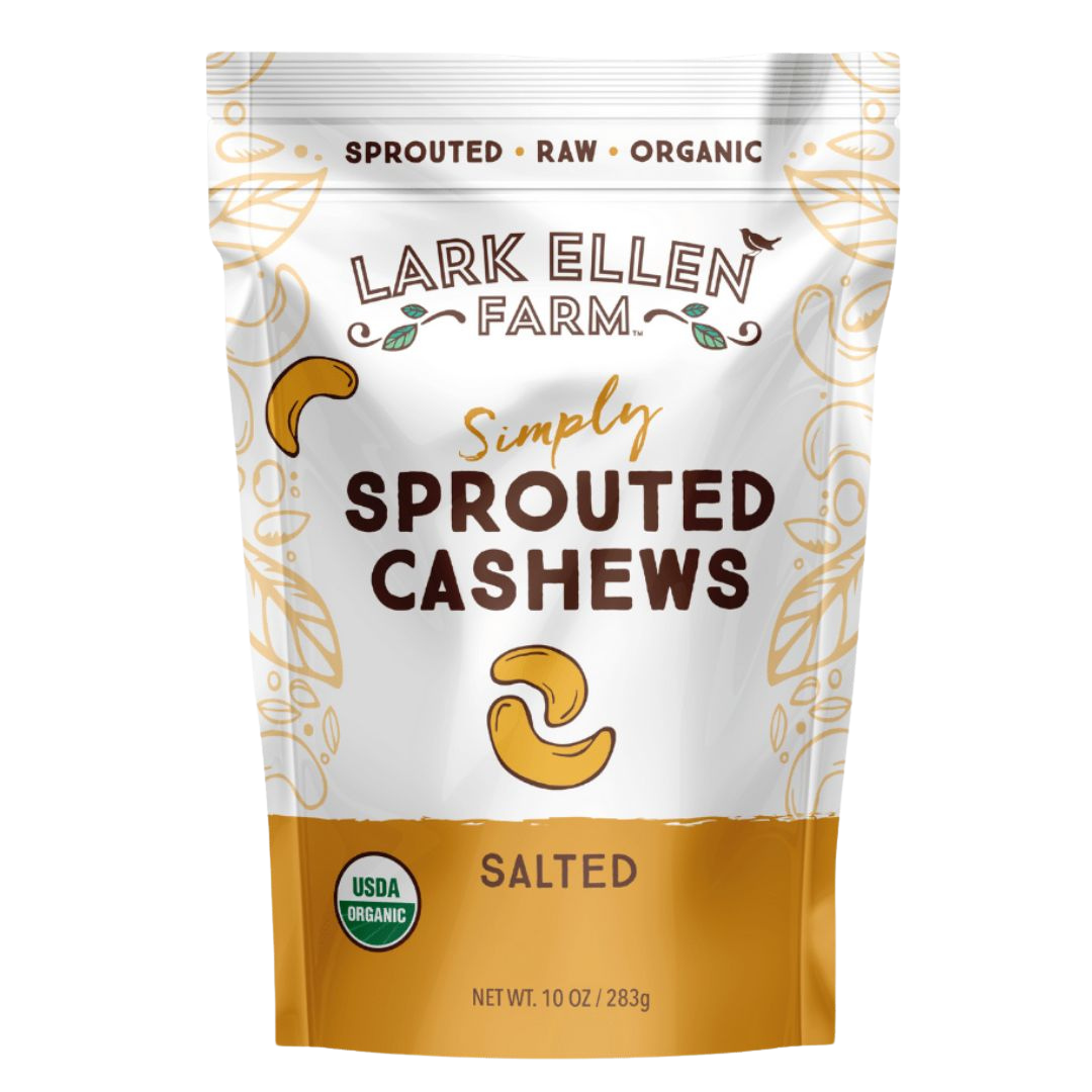 Sprouted Cashews. Salted, Organic