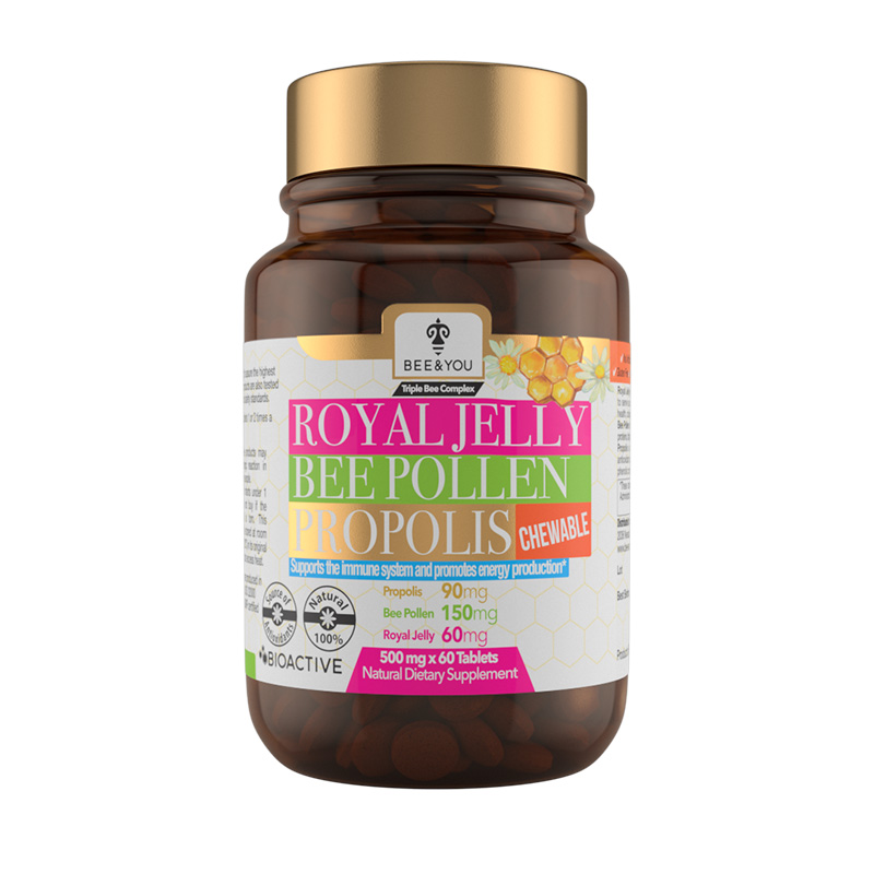 Royal Jelly Propolis Bee Pollen Chewable Tablets