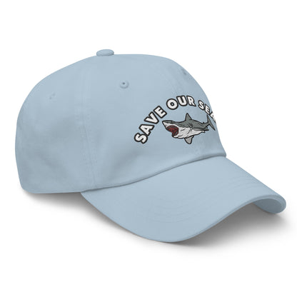 Save Our Seas Shark Dad hat: Pulls 4 pounds of ocean plastic!