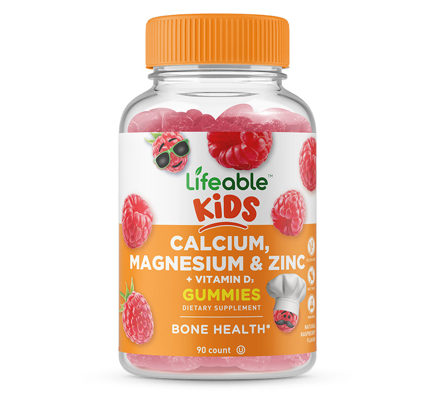 Calcium Magnesium Zinc with Vitamin D Gummies for Kids