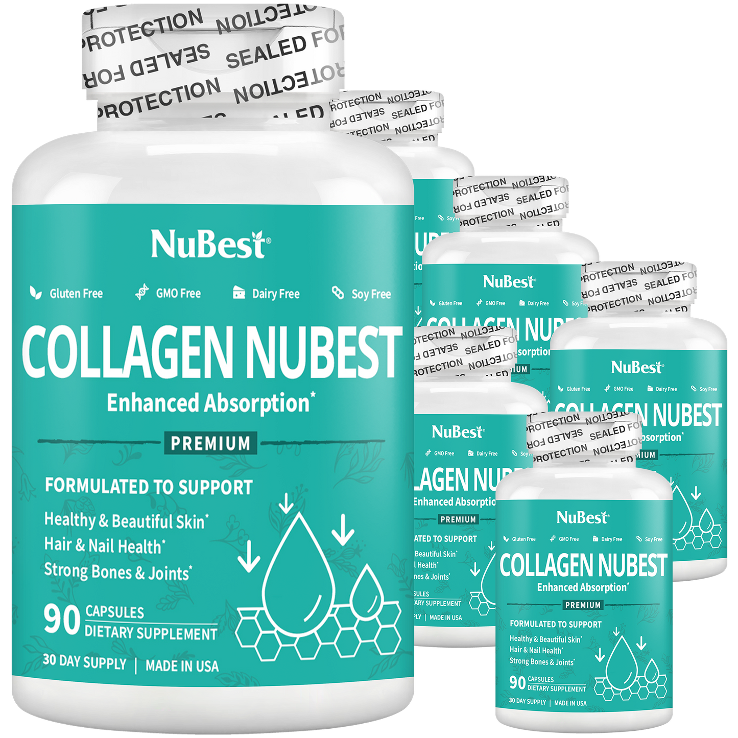 Collagen NuBest, Healthy Skin, Hair & Nails, 90 Capsules by NuBest Nutrition®