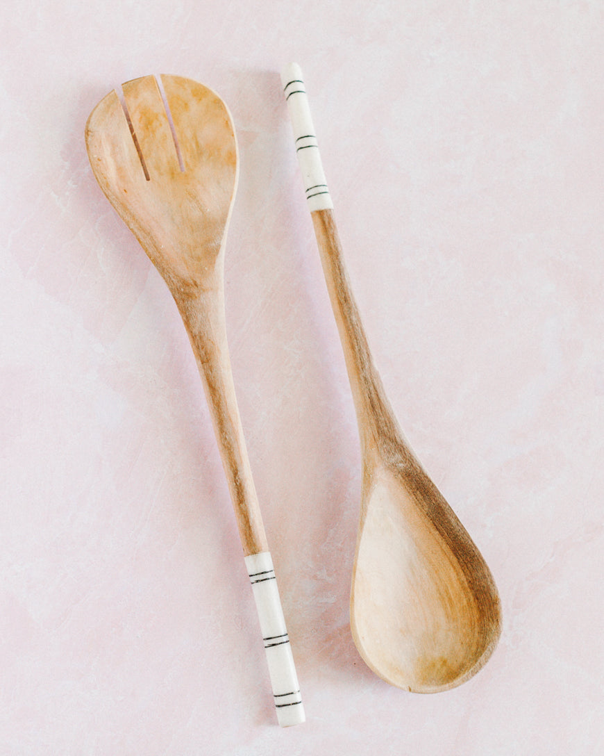 Striped Salad Servers by Creative Women