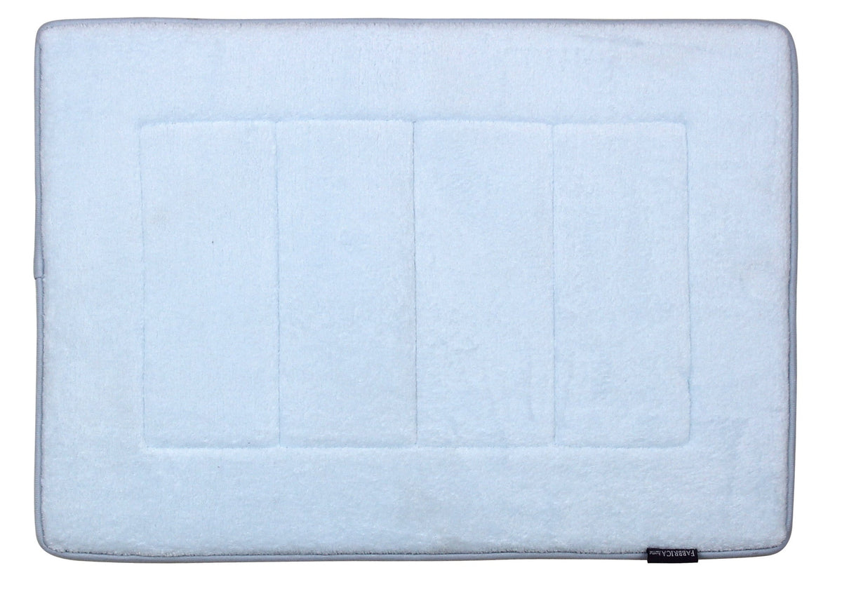 Memory Foam Bath Mat in Sky Blue, 17 x 24 in by The Everplush Company