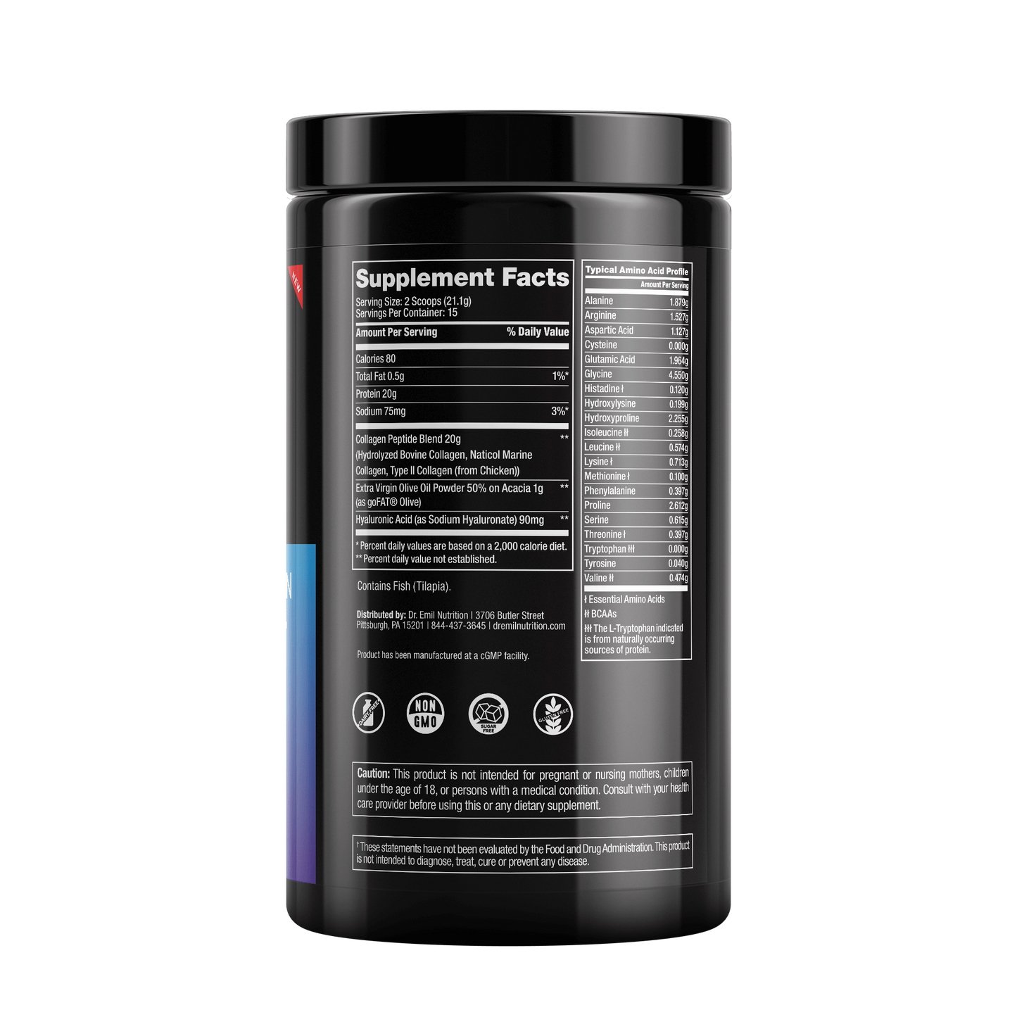 Multi Collagen Peptides Powder by Dr Emil Nutrition