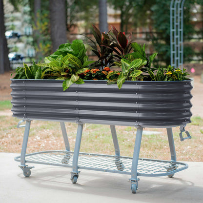 Elevated Rolling Self-Watering Garden Bed