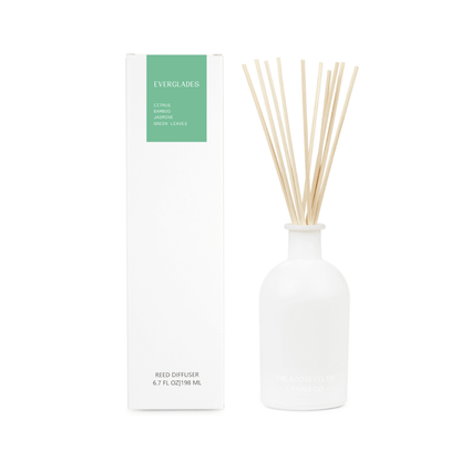 Everglades Reed Diffuser - Citrus, Bamboo, Jasmine & Green Leaves.