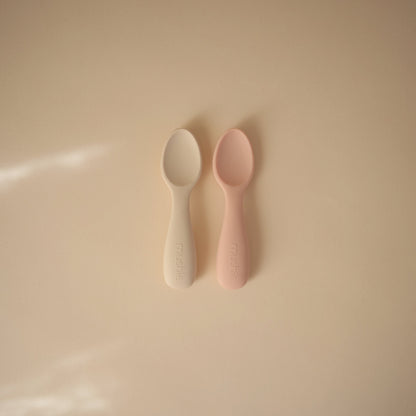 Silicone Toddler Starter Spoons 2-Pack