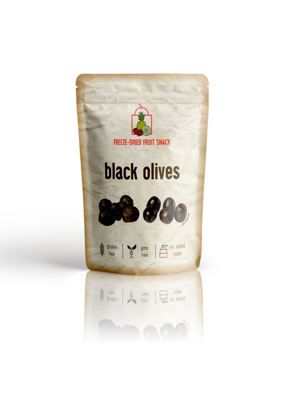 Freeze Dried Pitted Olives Snack (Salted) by The Rotten Fruit Box