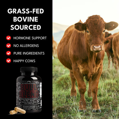 The Wild Man Stack: Bull Blend Organs Complex + Wild Man Herbal Testosterone Blend by Wild Foods