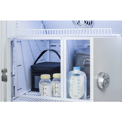 6 Cubic Foot Lactation Room ADA Compliant Breast Milk Refrigerator With Interior Lockers