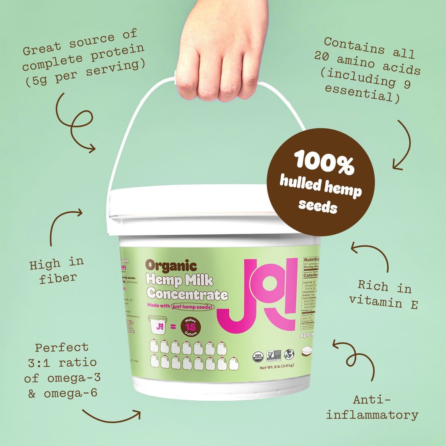 Organic Hemp Milk Base - Bulk by JOI