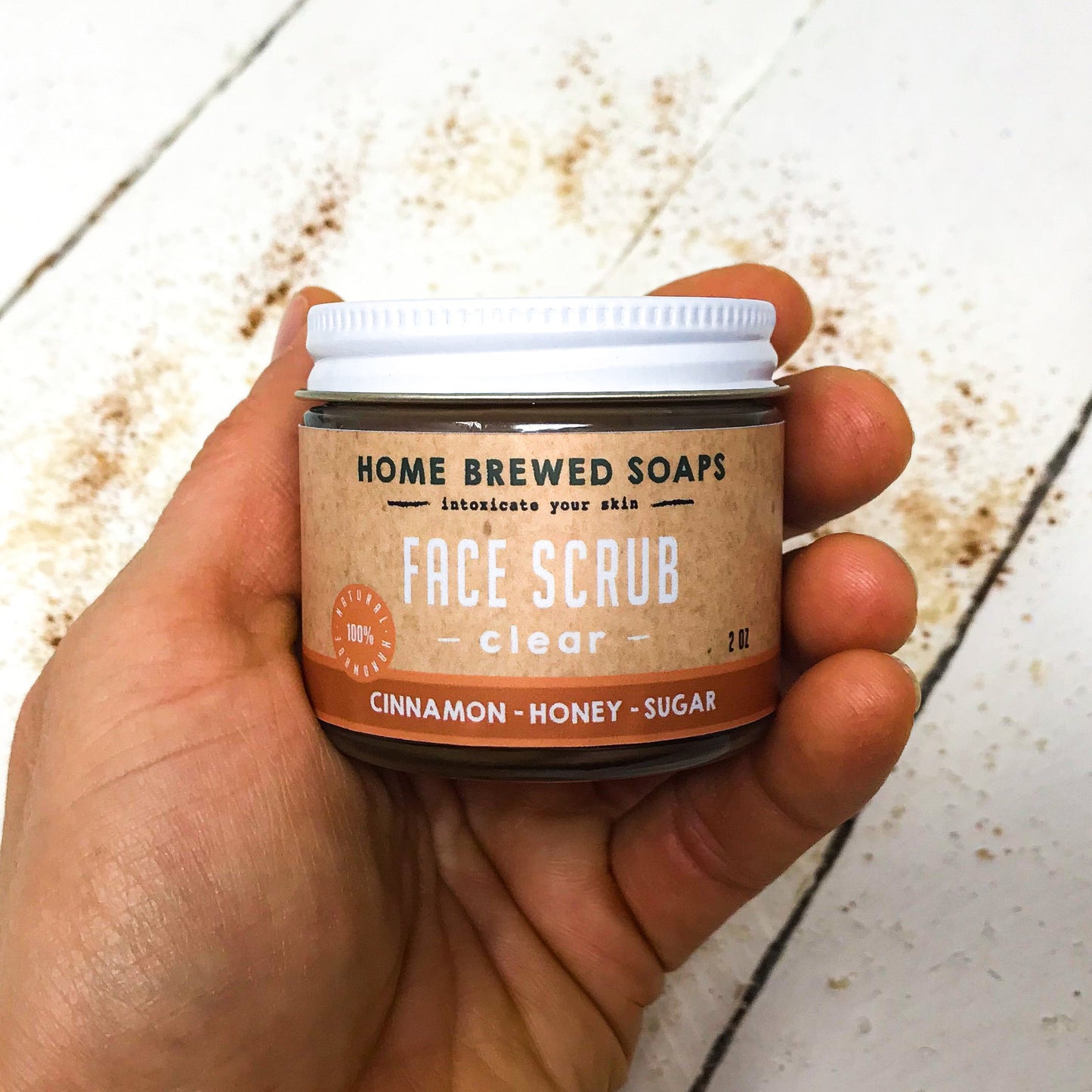 Face Scrub - Natural Acne Skin Care - Sugar Scrub by Home Brewed Soaps