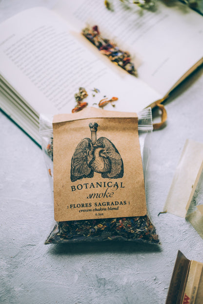 FLORES SAGRADAS Botanical Smoke | Crown Chakra Blend