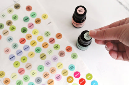 Essential Oil Cap Stickers