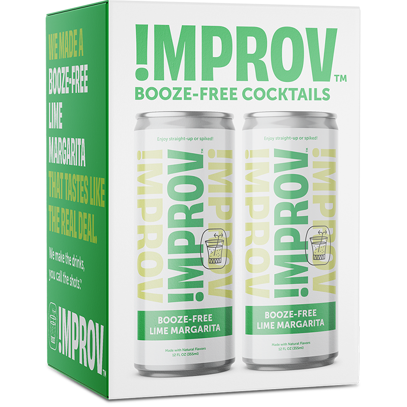 Booze-Free Lime Margarita 8 Pack by IMPROV Booze-Free Cocktails