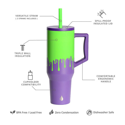 Commuter 40oz Tumbler - Poison Drip