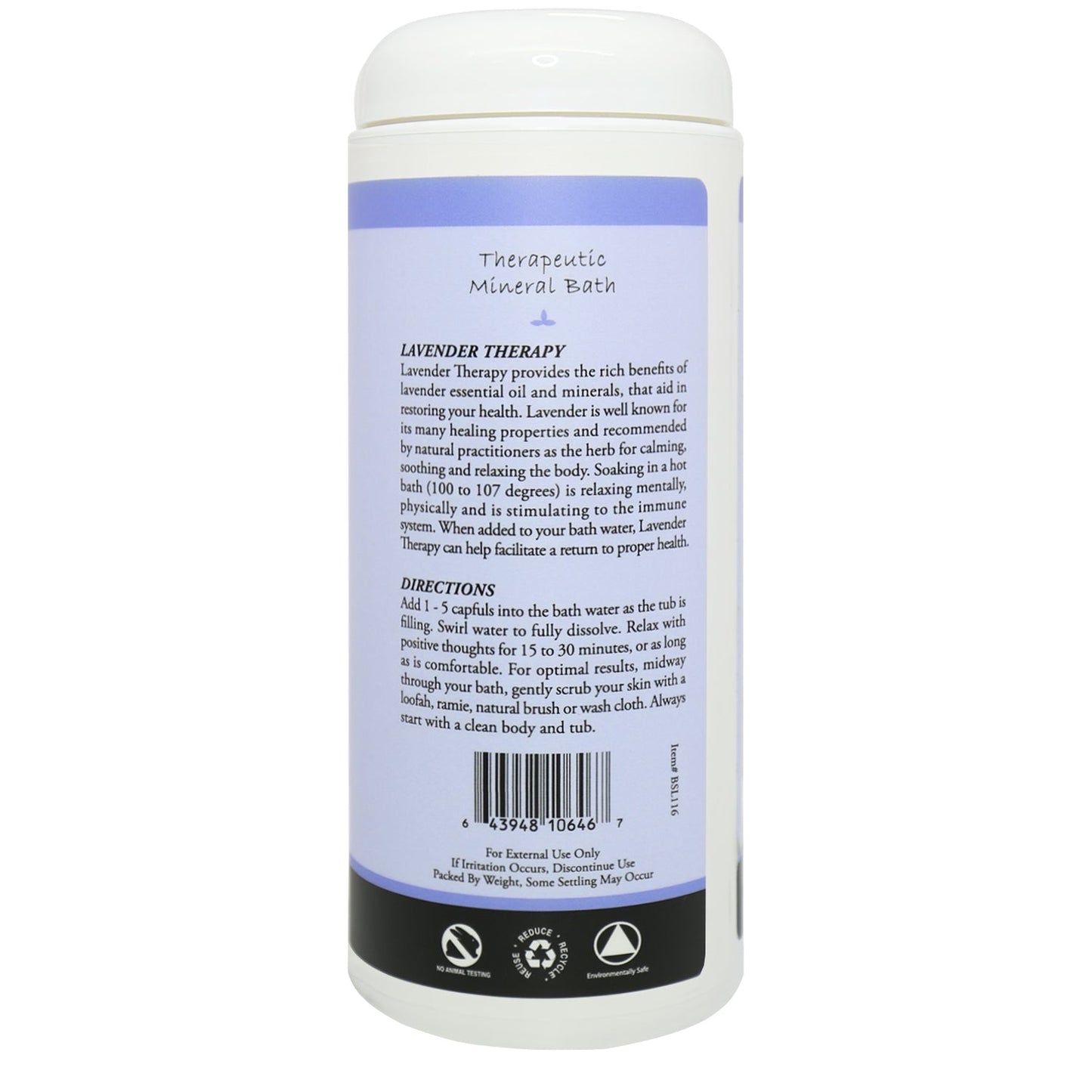 Lavender Bath Salt 16oz