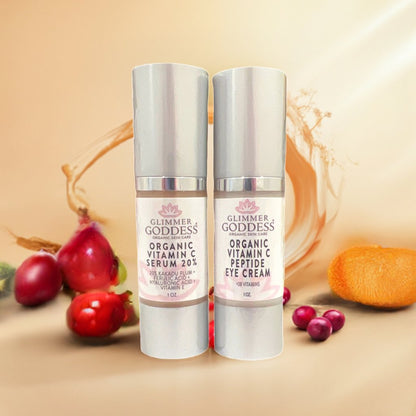 Let's Get Glowing! Organic Vitamin C Serum + Vitamin C Eye Cream