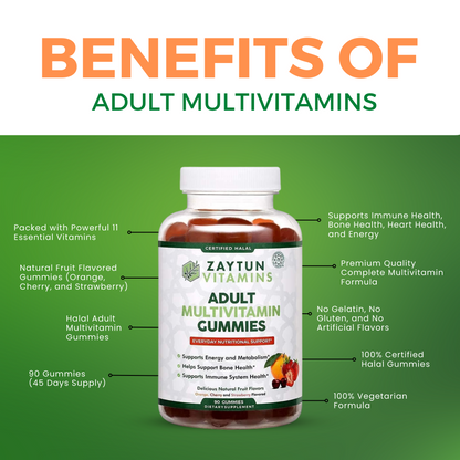 Halal Adult Multivitamin Gummies