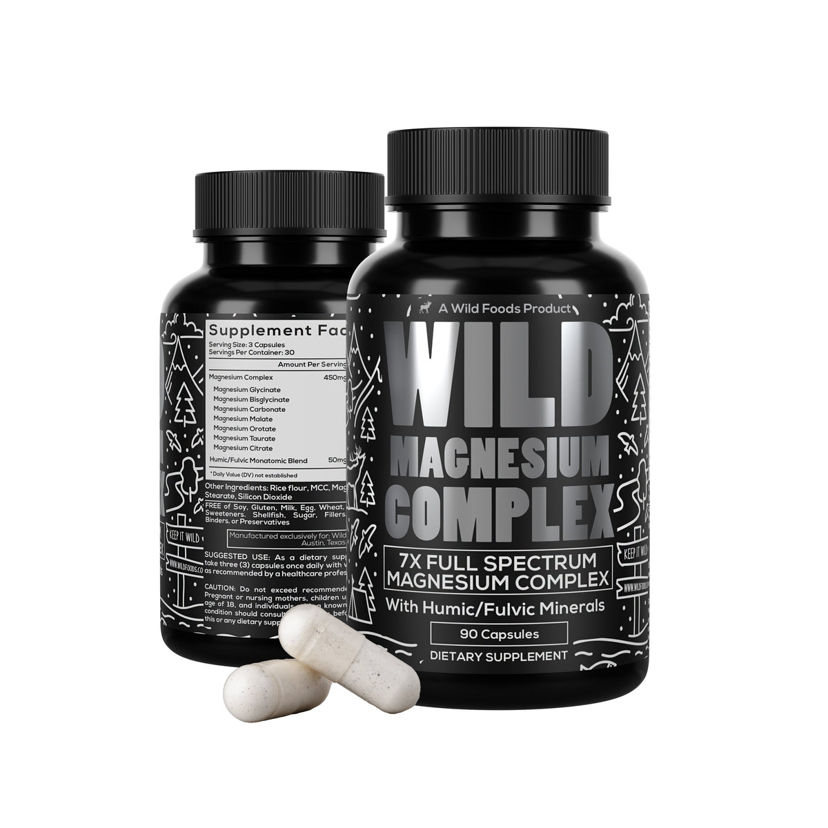 Wild Magnesium Complex - 7x Forms by Wild Foods