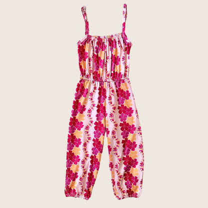 Magenta Puakenikeni Thin strap long jumpsuit