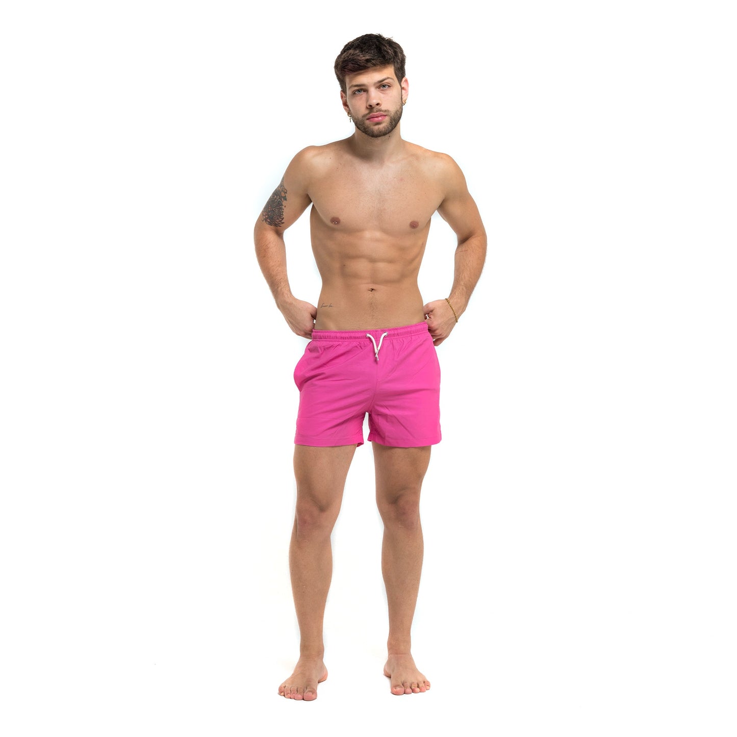 Magenta Blue Pocket - 3.5" Swim Trunks by Bermies