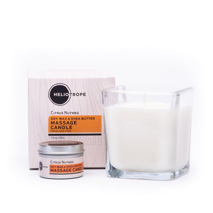 Soy Wax & Shea Butter Massage Candles - now in 3 sizes! by Heliotrope San Francisco