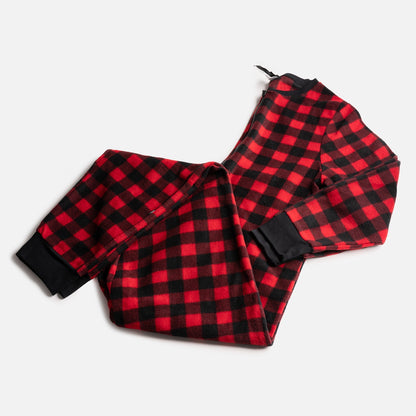 Matching Human Onesie - Plaid Red