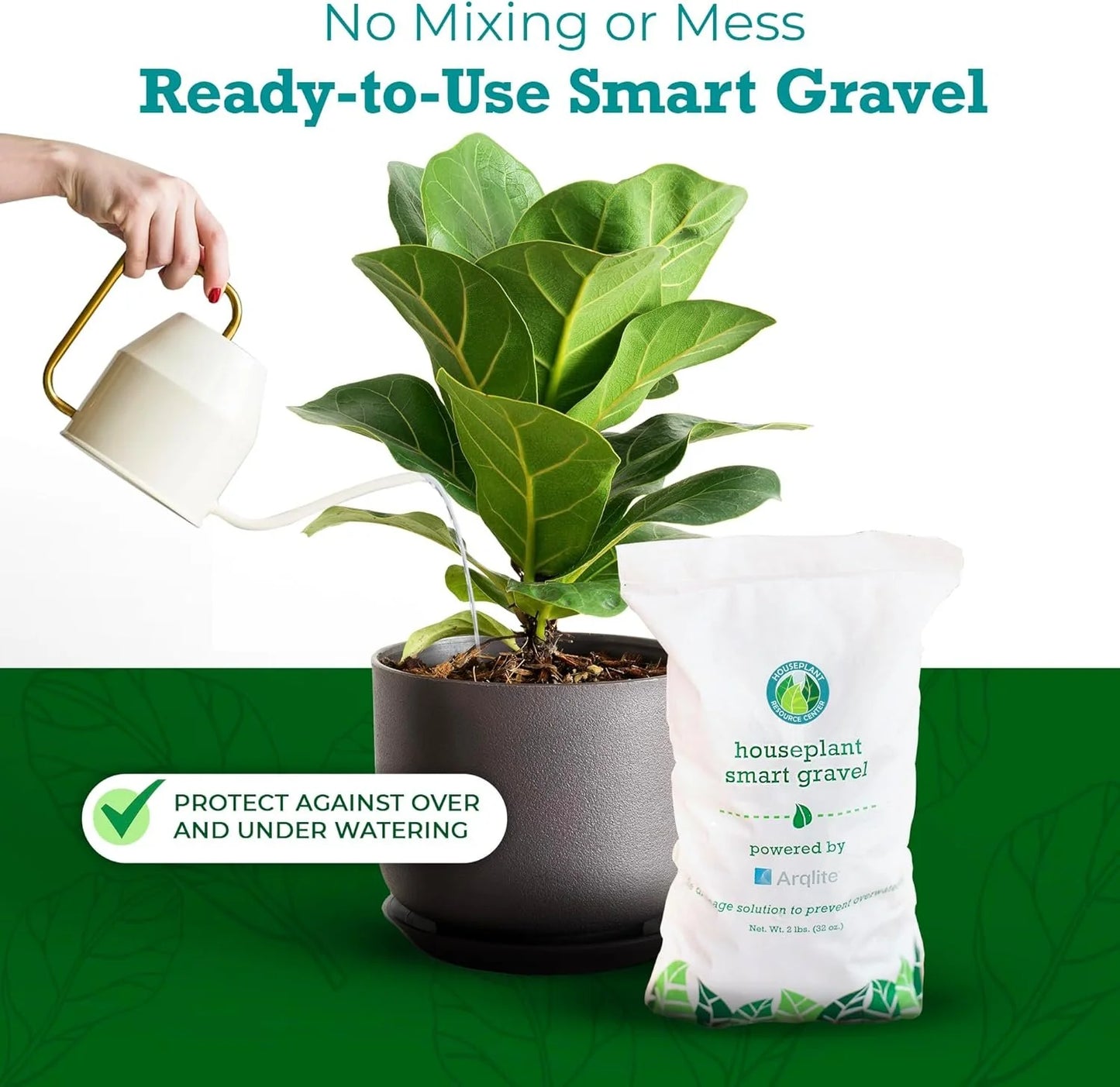 Houseplant Resource Center Smart Gravel - Drainage Rocks for Potted Plants - Rocks for Plants to Prevent Over-Watering - Decorative Rocks for Planters - Stones for Planters - Planter Filler by Houseplant Resource Center