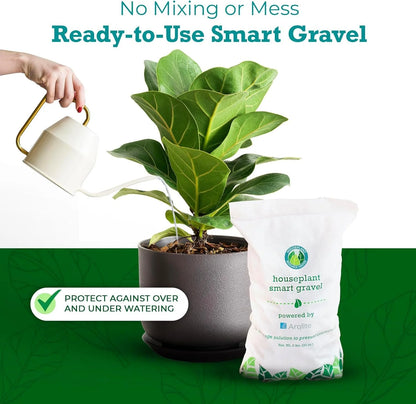 Houseplant Resource Center Smart Gravel - Drainage Rocks for Potted Plants - Rocks for Plants to Prevent Over-Watering - Decorative Rocks for Planters - Stones for Planters - Planter Filler by Houseplant Resource Center