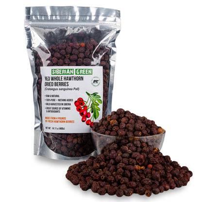 Premium Wild-Harvested Dried Red Hawthorn Berries – 100% Natural & Nutrient-Rich, 400g