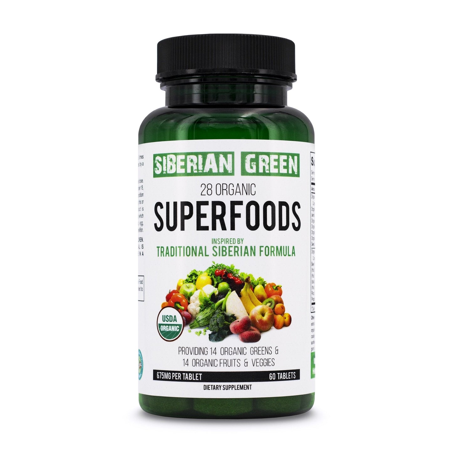 28 Organic Superfood Tablets – Essential Greens, Fruits & Veggies