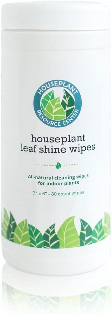 HOUSEPLANT RESOURCE CENTER Leaf Cleaner Wipes for House Plants - Sparkling Leaf Shine for Indoor Plants Plant Cleaning Wipes for Leaves - Root and Plant Duster Wipes (30 Count) by Houseplant Resource Center