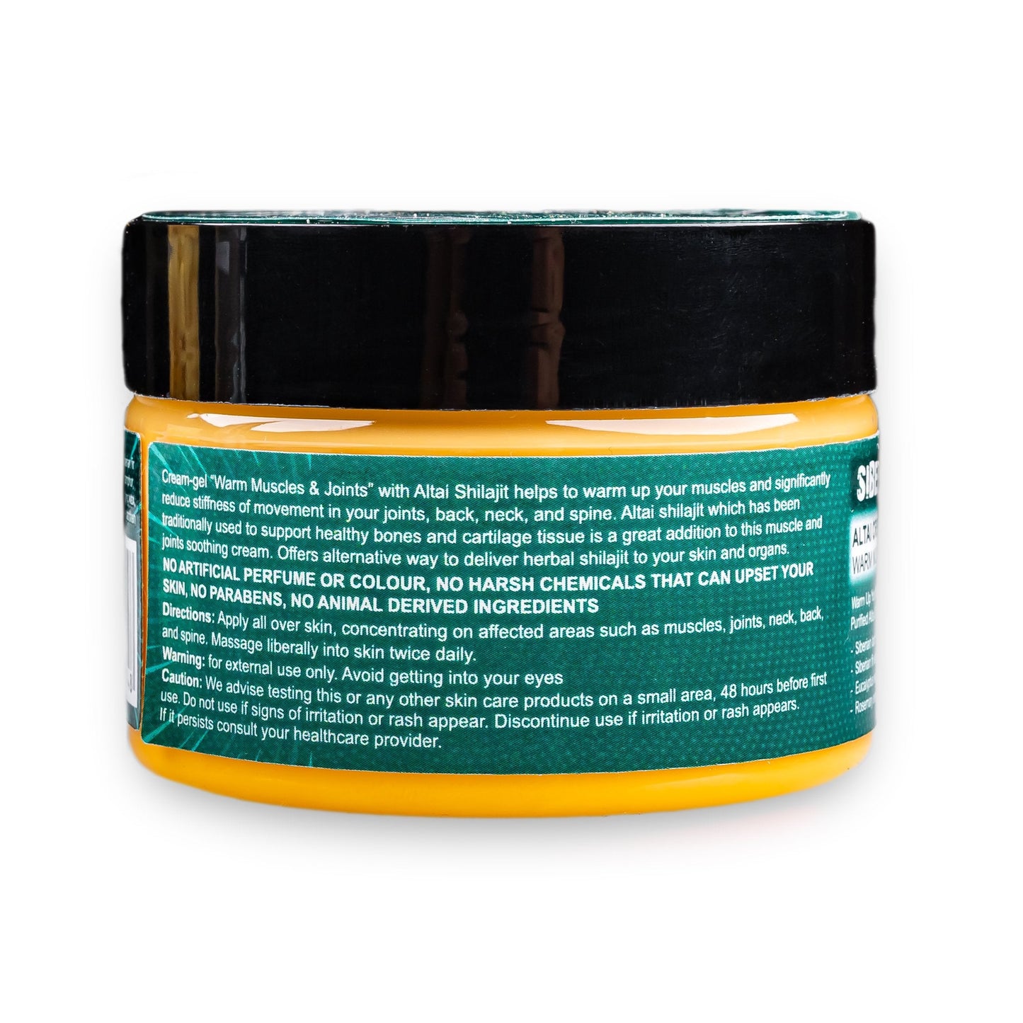 Altai Cream-Gel “Warm Muscles & Joints” with Shilajit Pine Nut Essential Oils Resin and Herbs 100ml