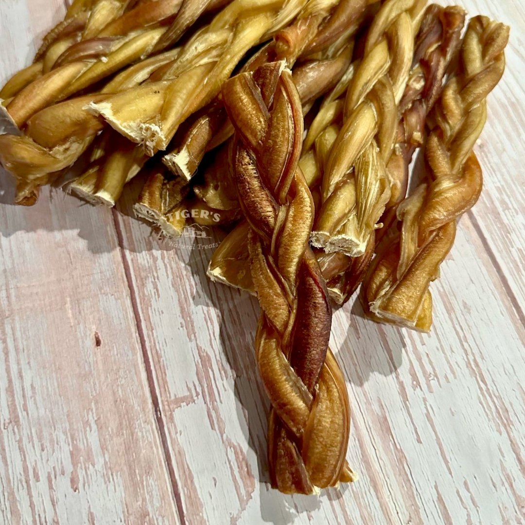 Extra Hard Braided Bully Sticks for Dogs