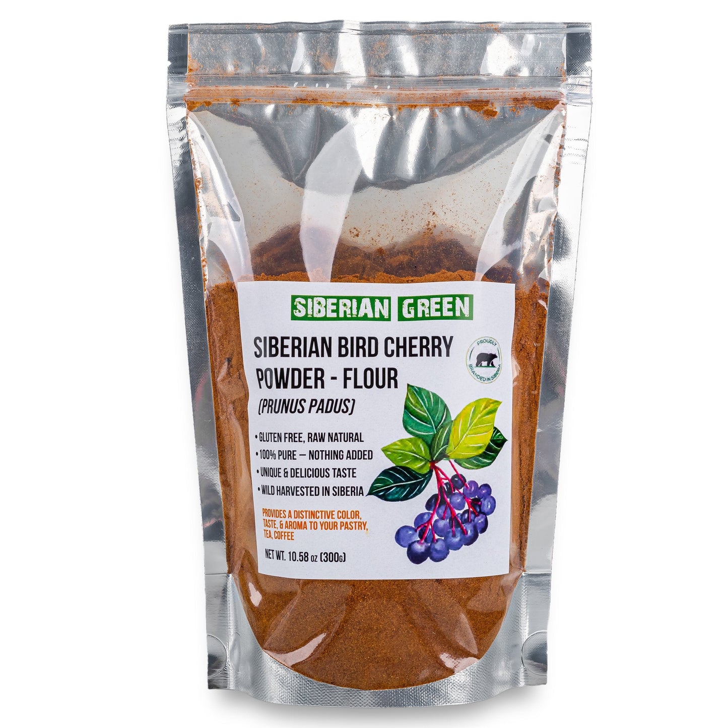 Premium Wild-Harvested Bird Cherry Flour, 300g – Natural & Nutrient-Rich