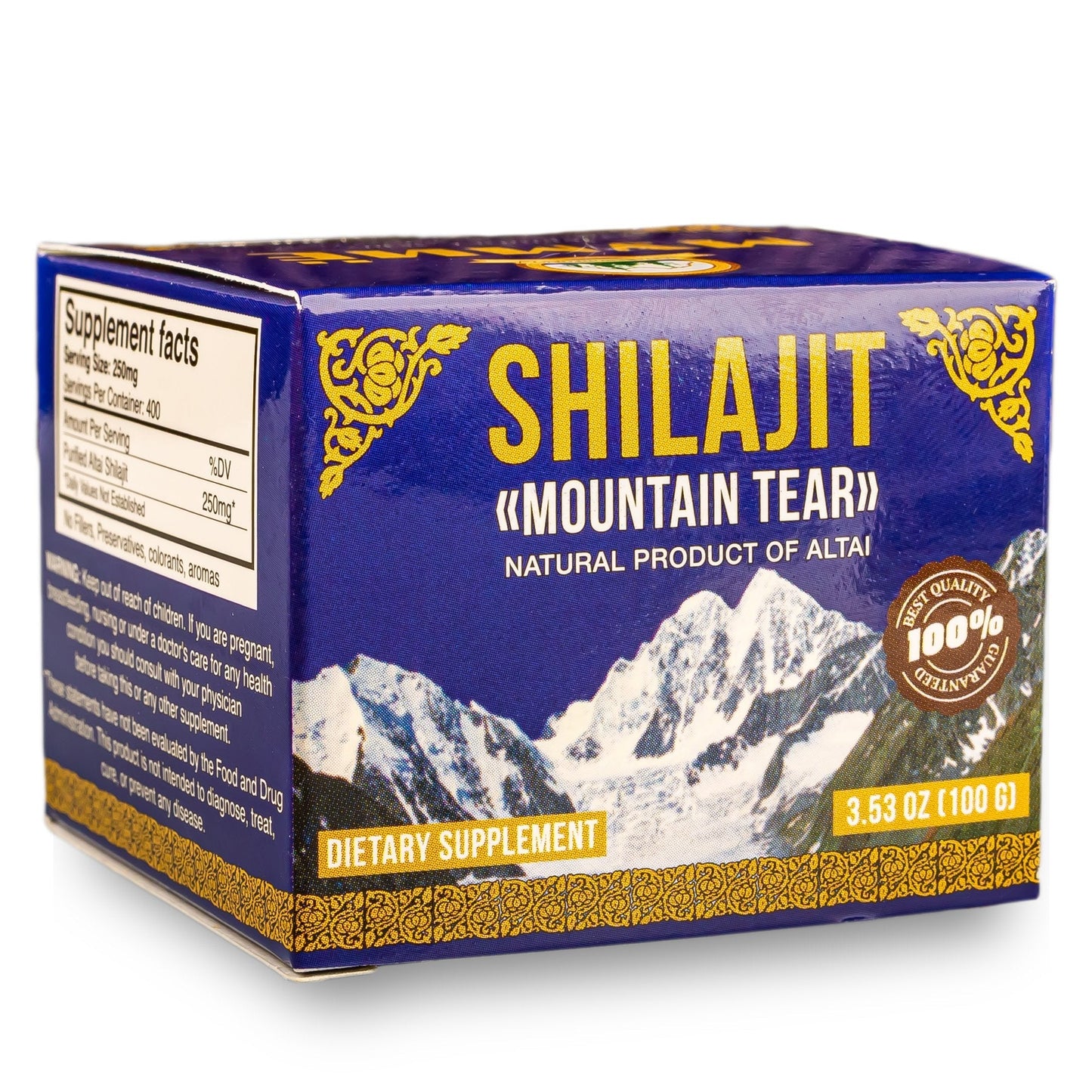 Siberian "Mountain Tear" Pure Premium Shilajit Mumijo Resin – 100g